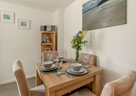 The dining area at Oceans Nest, Carbis Bay