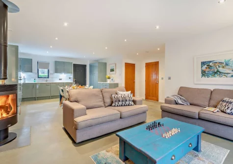 The living area at Ochre, West Putford