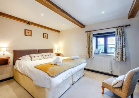 Bedroom #1 at Old Dairy Barn, Challacombe