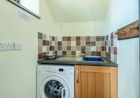 The utility room at Old Dairy Barn, Challacombe