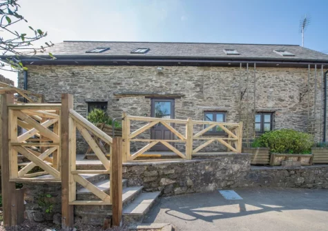 The Old Dairy Barn is set within open countryside and 1500 acres of farmland at Old Dairy Barn, Challacombe