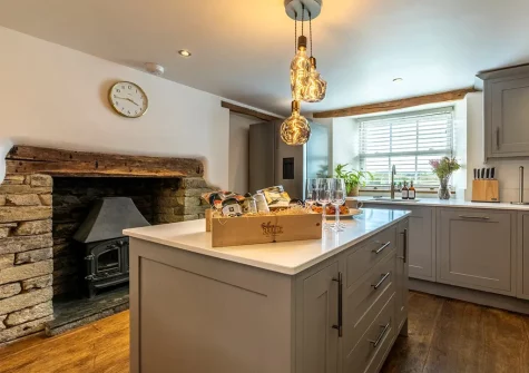 The kitchen at Old Farmhouse, Week Orchard