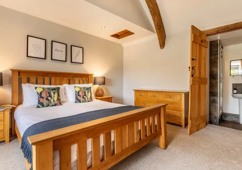 Bedroom #1 at Old Farmhouse, Week Orchard