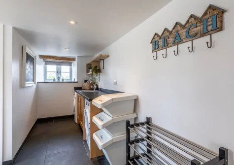 The utility room at Old Farmhouse, Week Orchard