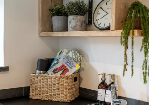 The utility room at Old Farmhouse, Week Orchard