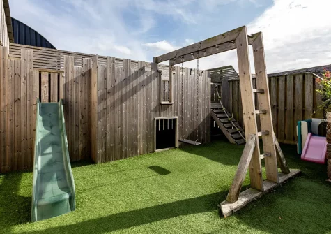 The children's play area at Old Farmhouse, Week Orchard