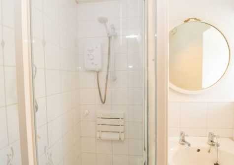 The shower room at Old Ford Farm Annexe, Wilmington