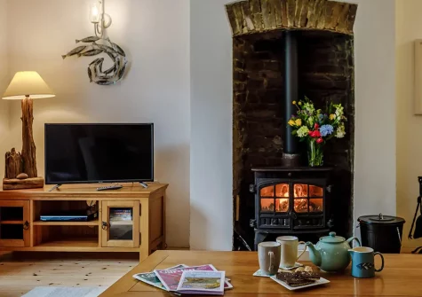 The living area at Old School House, Buck's Cross