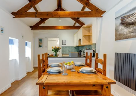 The dining area at Olive Cottage, Penryn