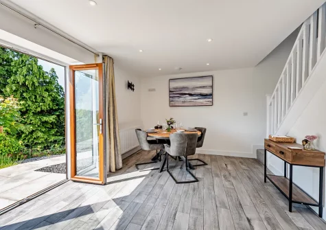 The dining area at Olive Lodge, High Bickington