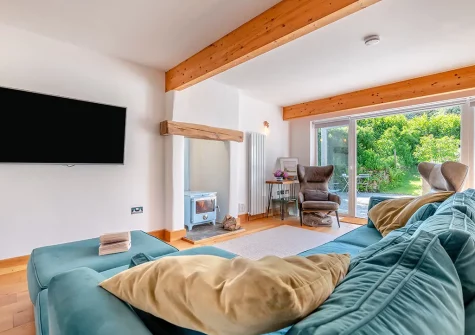 The living area at Olive Tree, St Teath
