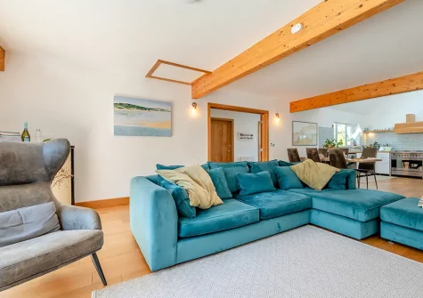 The living area at Olive Tree, St Teath