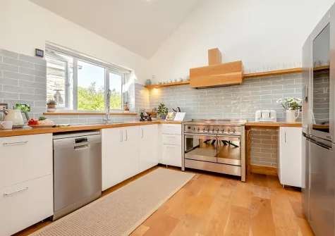 The kitchen at Olive Tree, St Teath