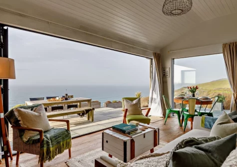 The living area at Omega, Freathy