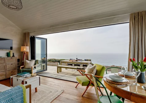 The living & dining area at Omega, Freathy