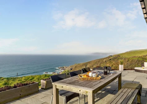 The patio & alfresco dining area at Omega, Freathy