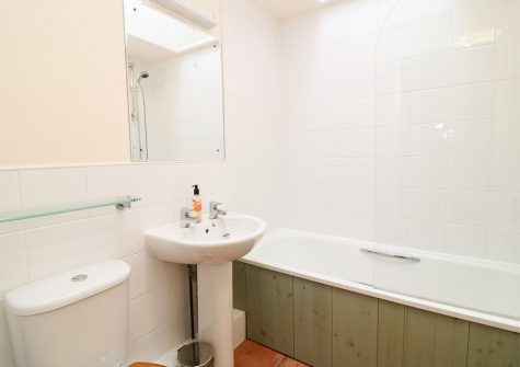The bathroom at Oreo's Cottage, Goonvrea