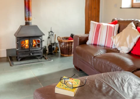 The living area at Oriel Cottage, Muddiford