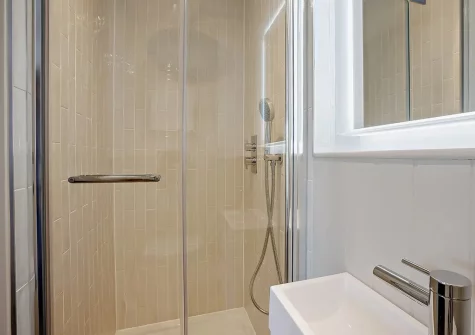 Bedroom #1 en-suite shower room at Orleigh, Croyde Bay