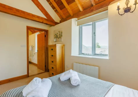 Bedroom #1 at Otter Barn Lakes, St Giles-on-the-Heath