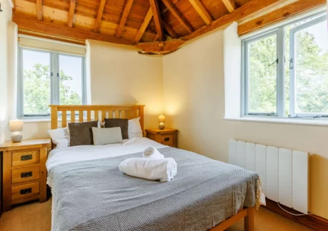 Bedroom #2 at Otter Barn Lakes, St Giles-on-the-Heath