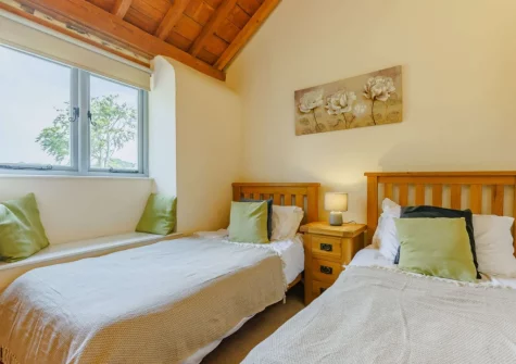 Bedroom #3 at Otter Barn Lakes, St Giles-on-the-Heath