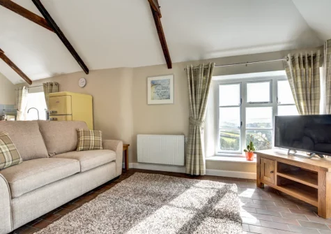 The living area at Otterbridge at Penrose Burden, St Breward