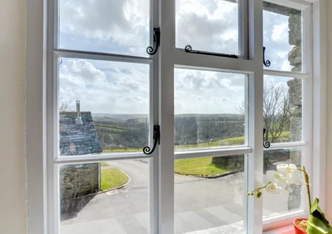 The view from the living area at Otterbridge at Penrose Burden, St Breward