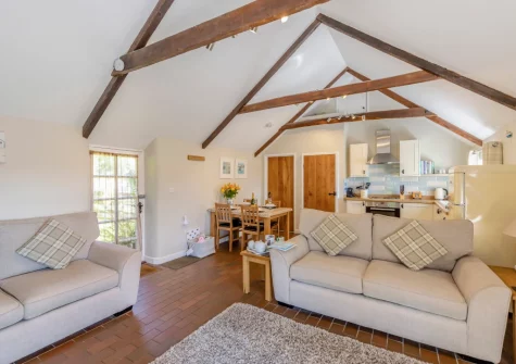 The living area at Otterbridge at Penrose Burden, St Breward