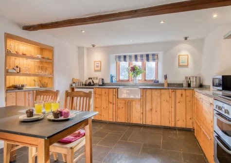 The kitchen at Otter's Holt, Lower Washfield