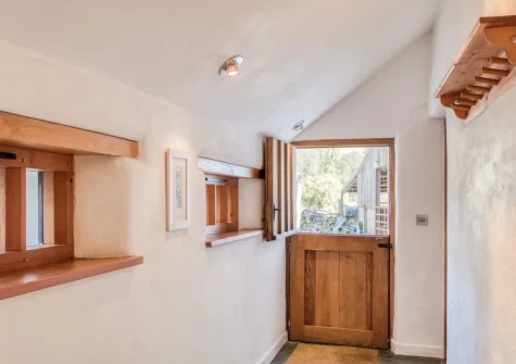 The entrance hallway at Otter's Holt, Lower Washfield