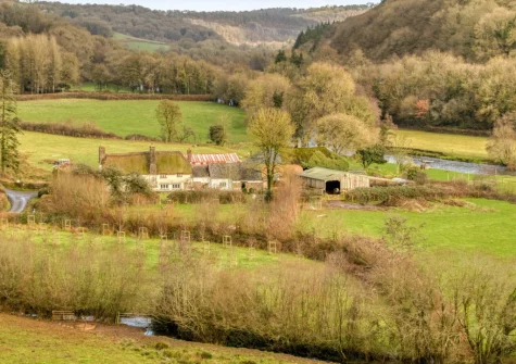 Otter's Holt is a restored cider barn, within a working farm, set in 38 acres of beautiful riverside meadows & woodland which can be explored at leisure