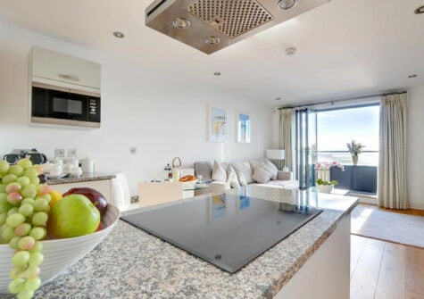 The living area at Over The Blue Sea, Saunton