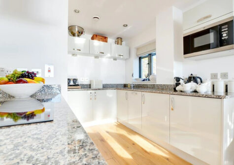 The kitchen at Over The Blue Sea, Saunton
