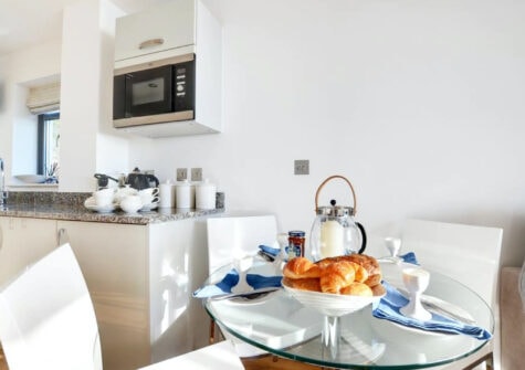 The dining area at Over The Blue Sea, Saunton
