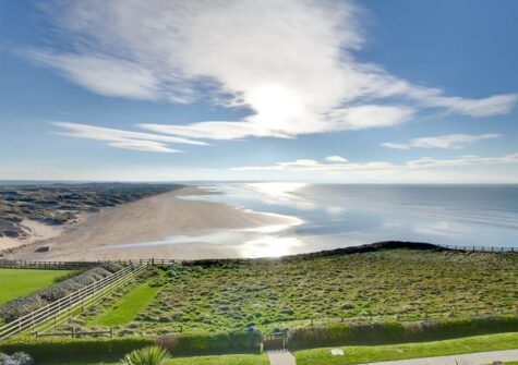 The far reaching beach view at Over The Blue Sea, Saunton