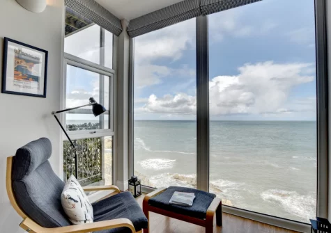 The living area at Oystercatchers, Ilfracombe