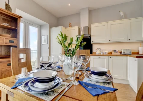 The dining area at Oystercatchers, Ilfracombe