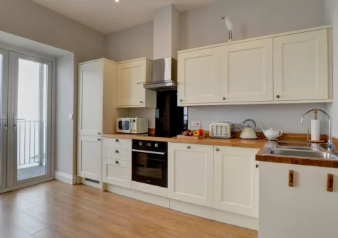 The kitchen at Oystercatchers, Ilfracombe