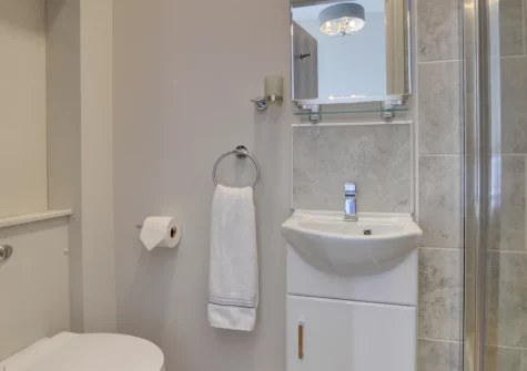 Bedroom #1 en-suite shower room at Oystercatchers, Ilfracombe