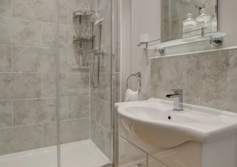Bedroom #2 en-suite shower room at Oystercatchers, Ilfracombe