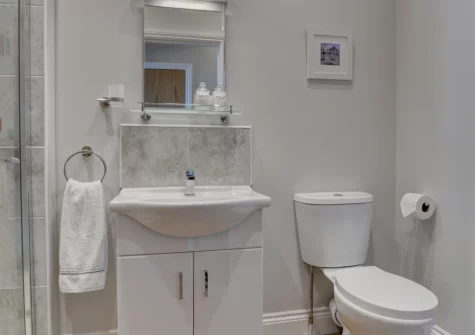 Bedroom #2 en-suite shower room at Oystercatchers, Ilfracombe