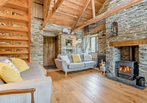 The living area at Padstow Wagon House, Padstow