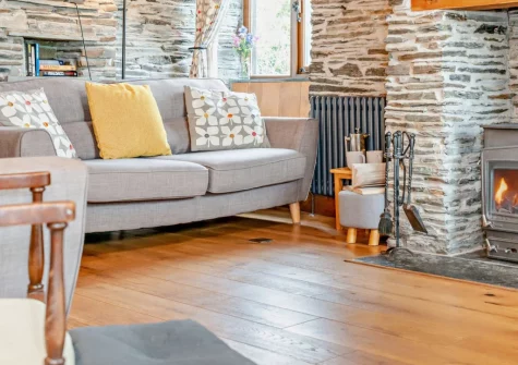 The living area at Padstow Wagon House, Padstow