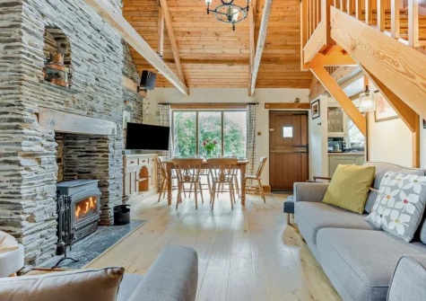 The living area at Padstow Wagon House, Padstow