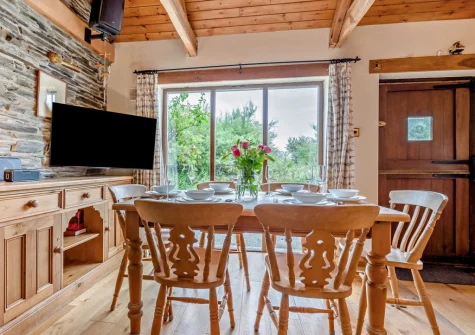 The dining area at Padstow Wagon House, Padstow