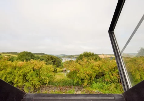 The view from bedroom #3 at Padstow Wagon House, Padstow