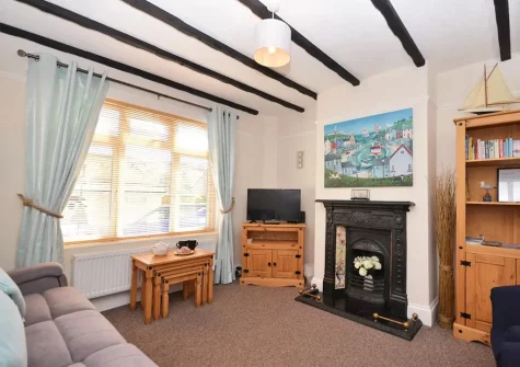 The living room at Palm Cottage, Brixham