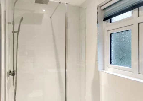 The shower room at Palm Leas, Ilfracombe