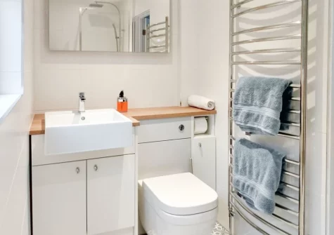 The shower room at Palm Leas, Ilfracombe